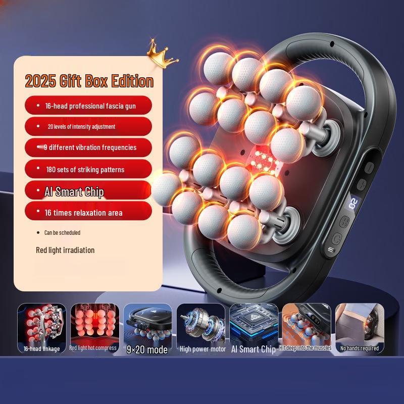 MDUG 16-Head Percussion Massager CN plug (adapter included)