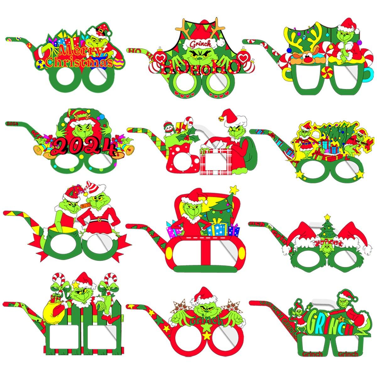 

Рождественская тематическая вечеринка украшения забавный фото реквизит бумажные стаканы набор One Size