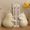 2pcs Creative Book Holder Ceramic Pear Decorative Bookends Miniatures Figurine  Living Room