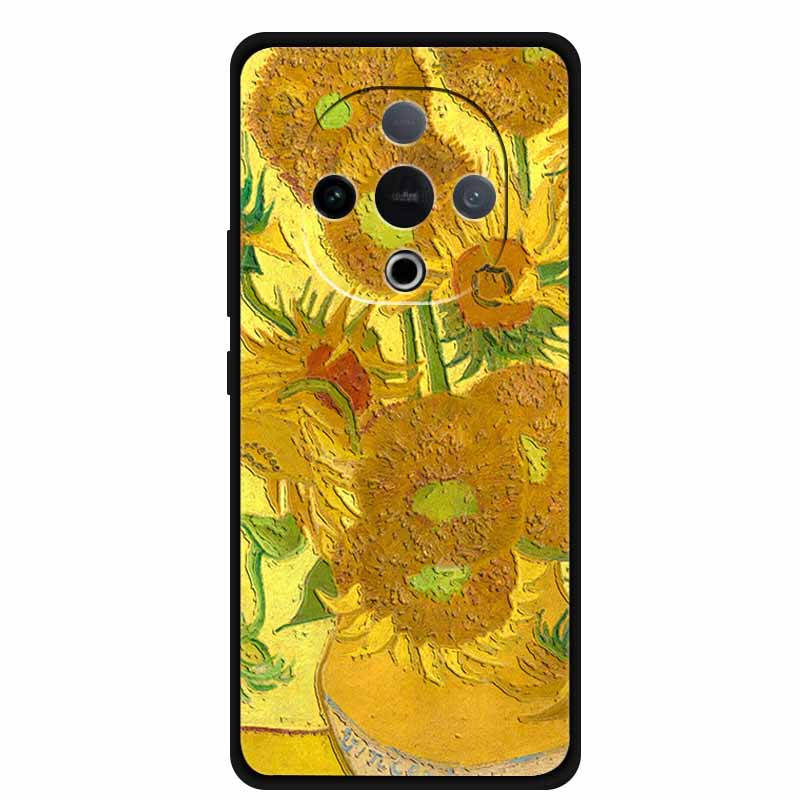 For Vivo Y300 5G Case 3D Emboss Flower Black Silicone Soft Back Cover Case For Vivo Y300C 2025 Phone Case 6.77" Coque Shell Para