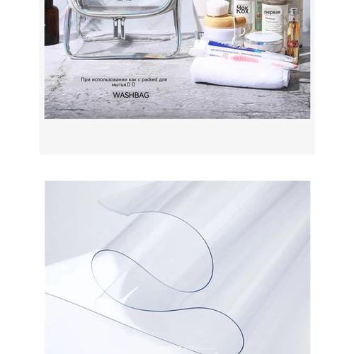 Transparent Travel Makeup Bag Design Large Capacity Cosmetic Organizer Toiletry Pouch for Women with Portable Skincare Storage