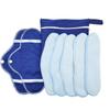 8 Pieces Soft Absorbent Washable Menstrual Pads Breathable Cotton Sanitary Towels Travel Friendly Accesories For Women