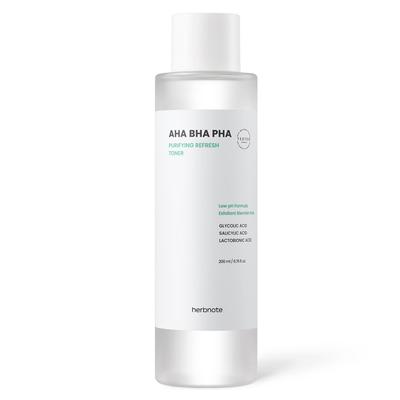 Herbnote AHA BHA PHA Purifying Refresh Toner, 200ml, 1 Piece