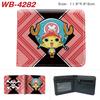 One Piece Anime Wallet Luffy Print Short Folded Card Holder Colorful Coin Purse