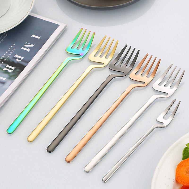 Hangable 5-Piece Tableware Set, Stainless Steel Cutlery Set Dining Utensils Kitchen Dinnerware Set Include Knife/Fork/Spoon/Coffee Spoon