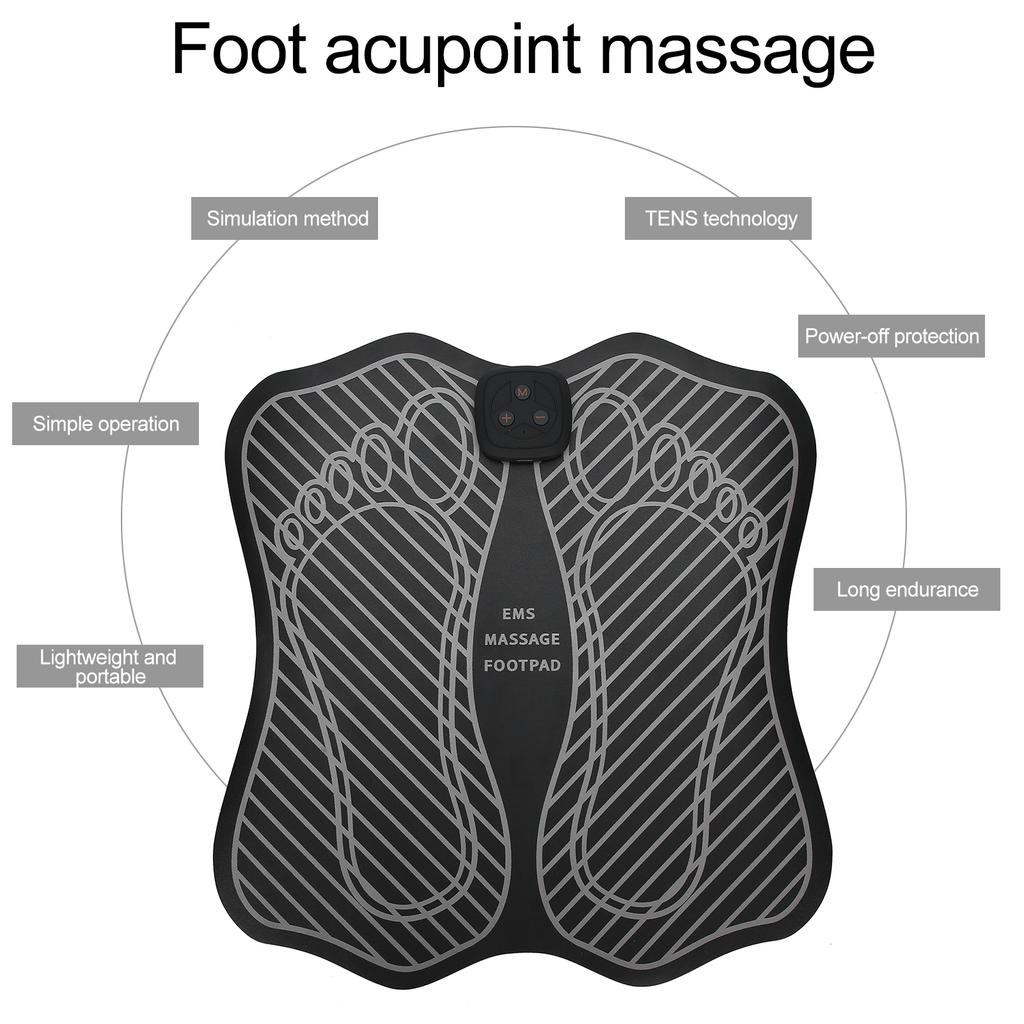 EMS Fußmassagegerät Elektrische Massageauflage Muskelstimulator Wiederaufladbares Formendes Beinpolster