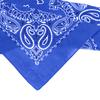 Trifong bandana blue paisley adult bandana handkerchief stylish 100% cotton cashew pattern unisex men's 55cm x 55cm blue