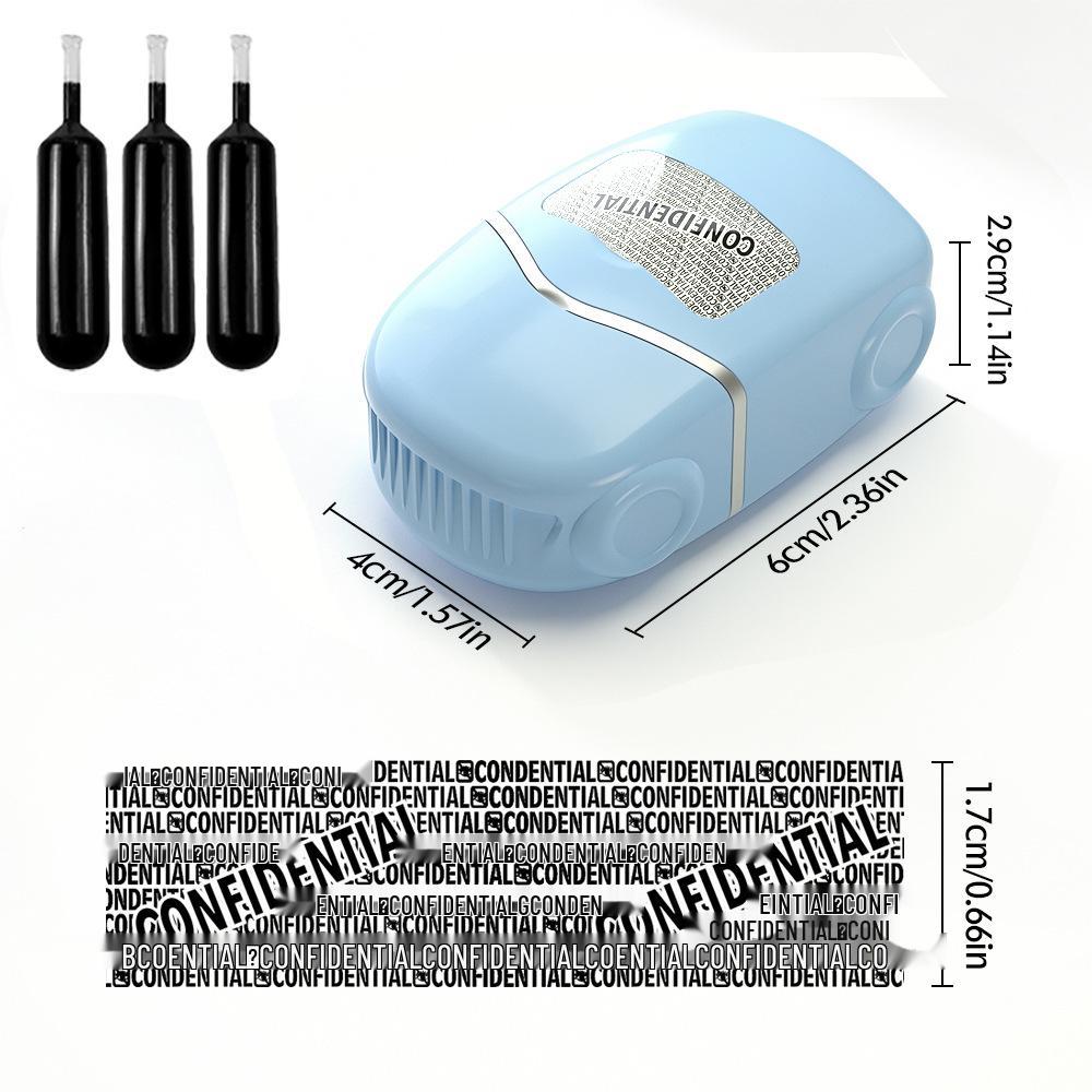 Compact Roller Stamp: Light-Sensitive, Anti-Counterfeit, Identity Protection Tool for Secure Cross-Border Use