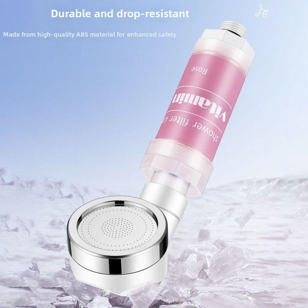 Lavender Shower Head Water Filter Dechlorination Anti-scaling Shower Scented Mixed with Vitamin C Filter Impurities