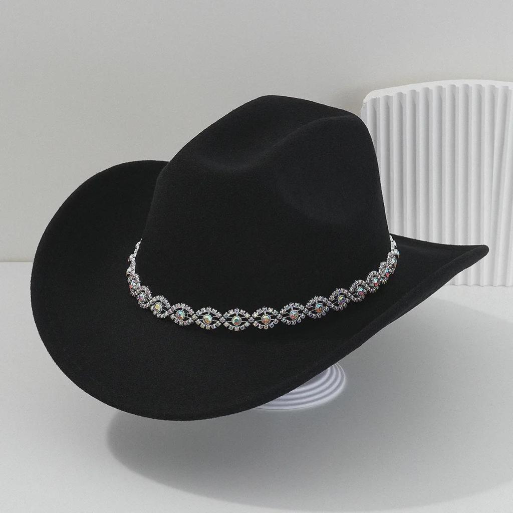 Women's Rhinestone Western Cowboy Hat - Bridal & Party Accessory