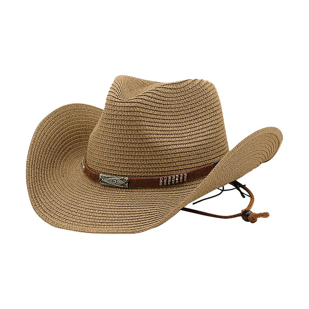 Classic Belt Denim Hat For Women And Men, Summer Sun Hat With Rolled, Western Denim Hat, Sun Hat