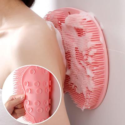 Fußwaschbürste Rückenreiben mit Saugnapfbürste Badezimmerwerkzeug Fußmassagepad Duschmassagematte Peeling-Badepad Badeschwamm