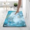 Nordic Style Marble Pattern Diatom Mud Bath Mat - Non-slip, Water-Absorbent, Quick-Drying, Wear-Resistant Foot Mat