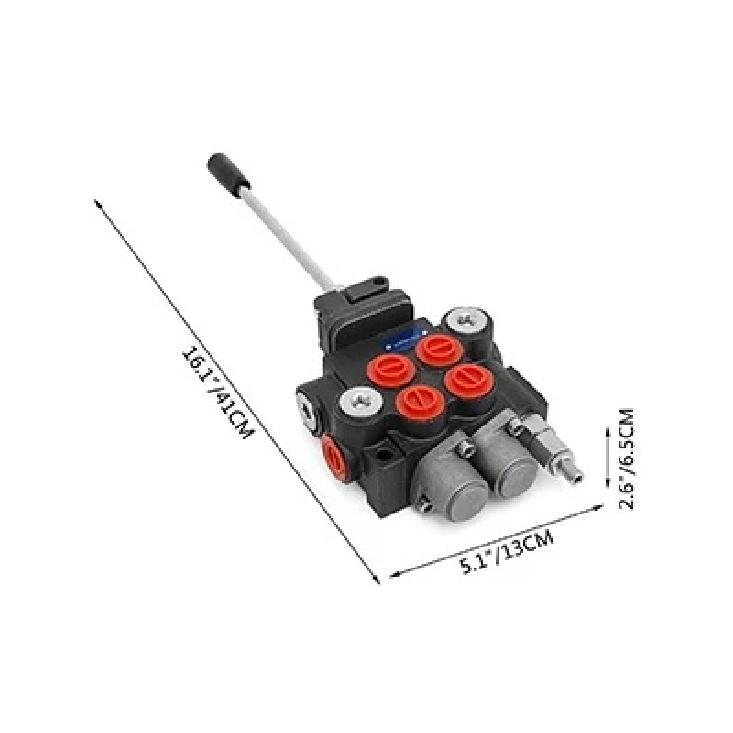 SucceBuy 2/3 Spool 11GPM3600PSI Directional Hydraulic Control Valve Double Acting Suitable Use for Pump Hydraulic Cylinder Motor