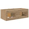 Loft Bed Frame with Wardrobe 3 pcs. Artisan Oak Engineered Wood