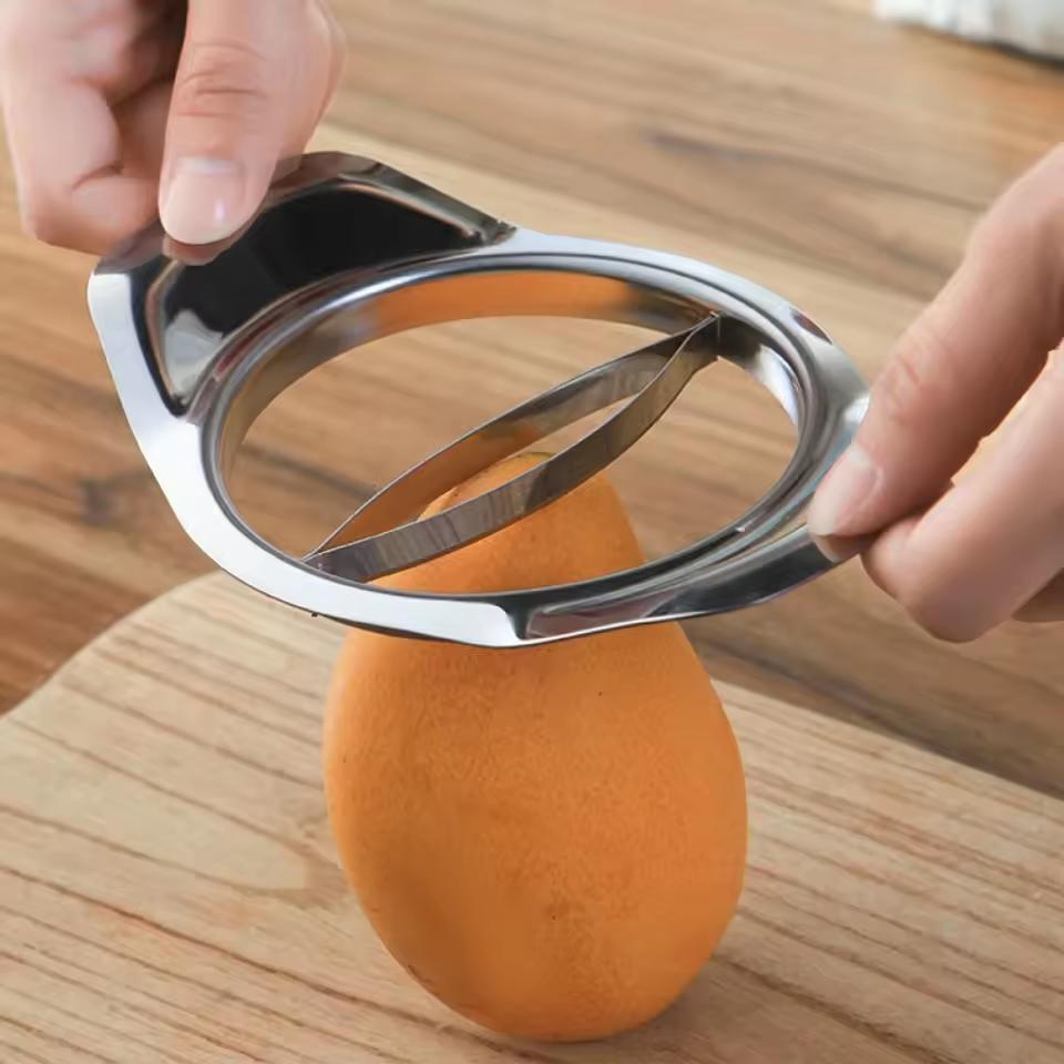 Mango Peeler Fruit Corer Mango Slicer Mango Peeler Steel Fruit Cutting Mango Cutter Corer Fruit Household Kitchen Tool 4