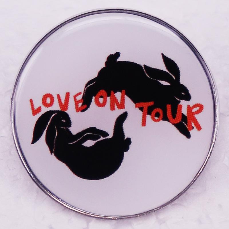 Harry Styles Love on Tour Bunny Badge