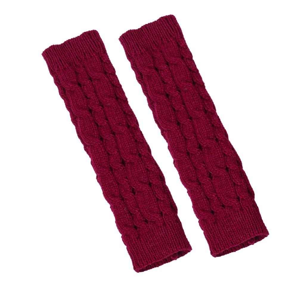 Knitted Arm Sleeves Gloves Twists Decorative Pattern Arm Sleeve Gloves Gothic Mittens Outdoor
