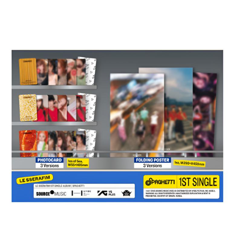 LE SSERAFIM -1st Single Album 'SPAGHETTI' [3 SET]