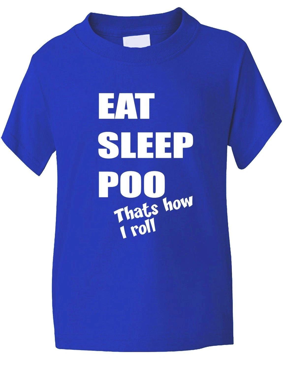 

Eat Sleep Poo Funny Kids Boys Girls T-Shirt Birthday Gift Age 1-13 3XL