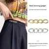 1/2/3/4/6pcs Pin Style Waist Cinching Western Pants Jeans, Adjustable Waistband, Detachable Without Nail Seams, Anti Glare Coat, Tight Skirt