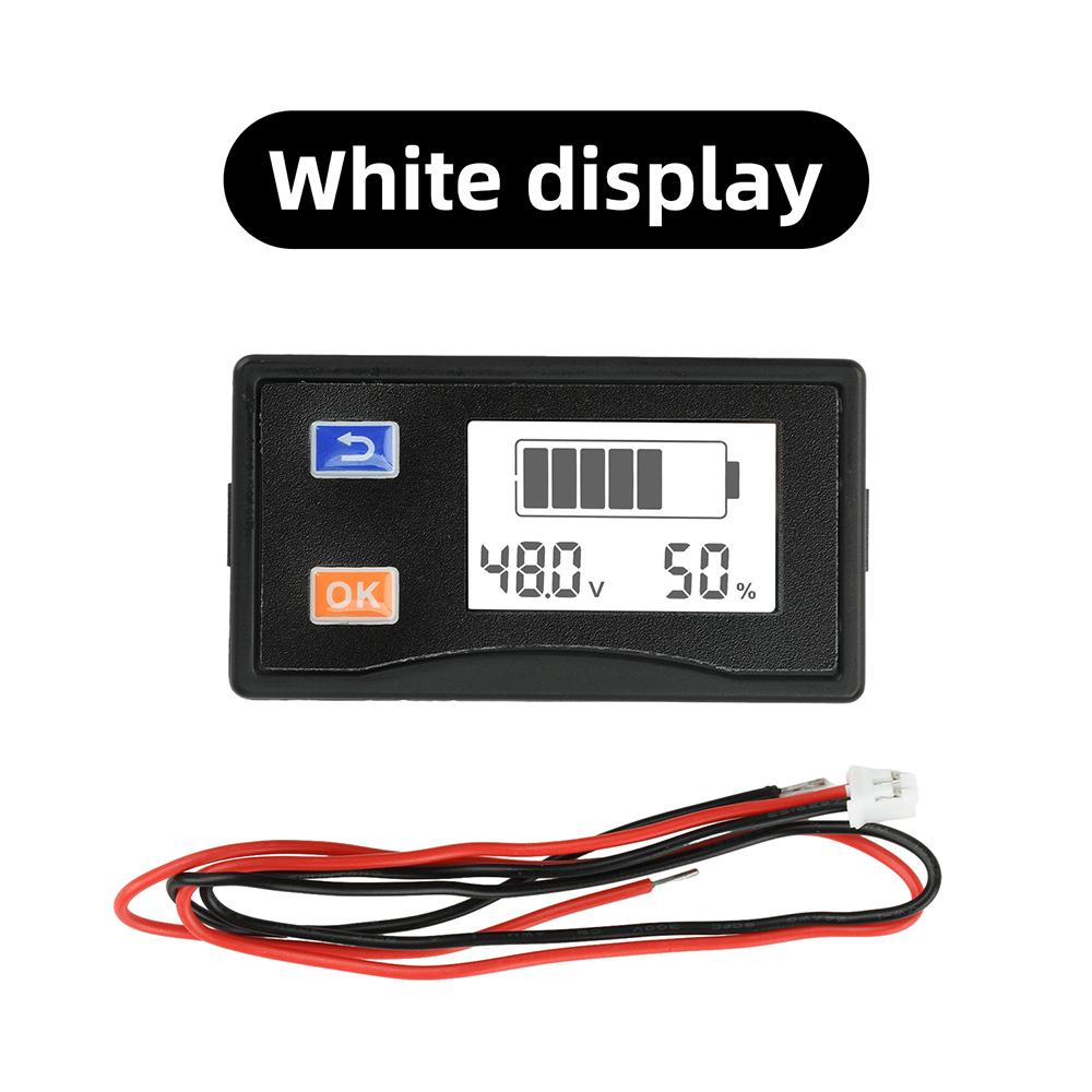 DC 9–120V LCD Digital Voltage Meter and Battery Level Indicator, Universal Power Meter, suitable for electric vehicles, etc.