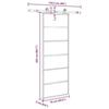 VidaXL Porte coulissante avec kit de quincaillerie 76x205 cm Verre ESG, porte coulissante sur rail, porte coulissante 3332827