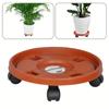 1pc, Removable Plant Stand Flower Pot Tray With Universal Wheel Heavy Rolling Flower Pot Rack Indoor And Outdoor Balcony