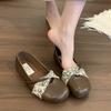 Shallow Single Shoes Women's New Summer and Autumn One-pedal Ballet Style Mary Jane Evening Small Leather Shoes Doudou Shoes