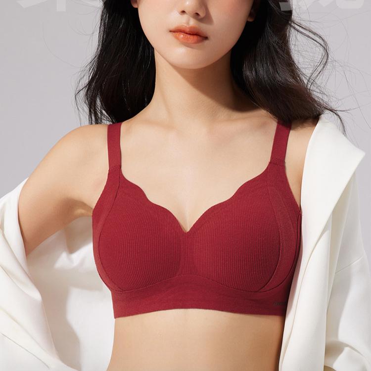 Nahtlose Dessous Damen Lift Fester Cup Bequemer BH Weiche Unterstützung Anti-Hänge-BH Push-up-BH