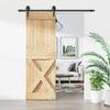 VidaXL Sliding Door and Hardware Kit 70x210 Cm Solid Pine, Interior Door, Interior Barn Door 3203207