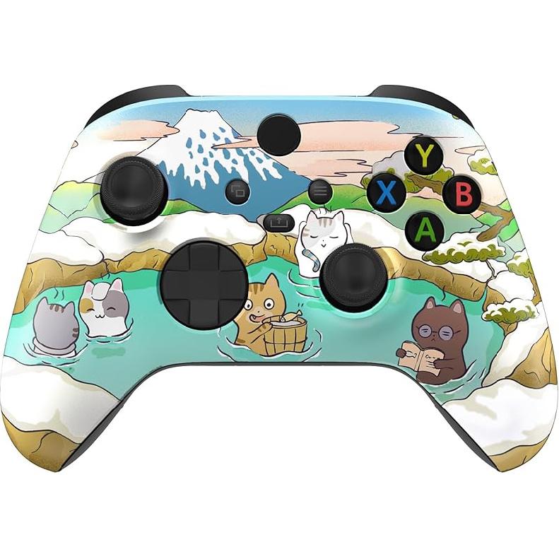 eXtremeRate Replacement Shell for Xbox Series X|S Controller - Unleash Your Style - Donut Odyssey Custom Acessories Skin Front Housing Cover for Xbox