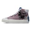 Keith Haring X Li Ning Disney Skateboard Shoes Women's High top Standard White/Paradise Blue AECR062-1