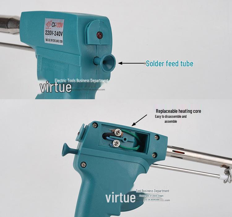 Automatic Feed Electric Soldering Iron Gun - 60W/80W/100W