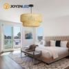 JOYINLED 35/60cm Bamboo Lantern Chandelier, Hand-Woven Rattan Pendant Light, Natural Wicker Hanging Lamp for Living Dining Room