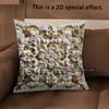 2D Intricate Floral Pattern Decorative Pillow Covers Pattern Cushion Cover Suitable For Sofa Bedroom Car Pillow Cover