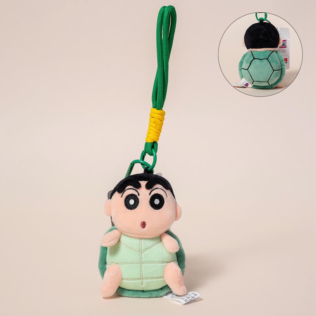 Adorable Crayon Shin-chan Doll Pendant Cute Waniyama Bee Turtle Crayon Shin-chan Plushies Stuffed Anime Backpack Pendant Gift