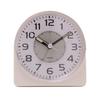 Hometime Silent Sweep Round Face Blinking Light Alarm Clock - White
