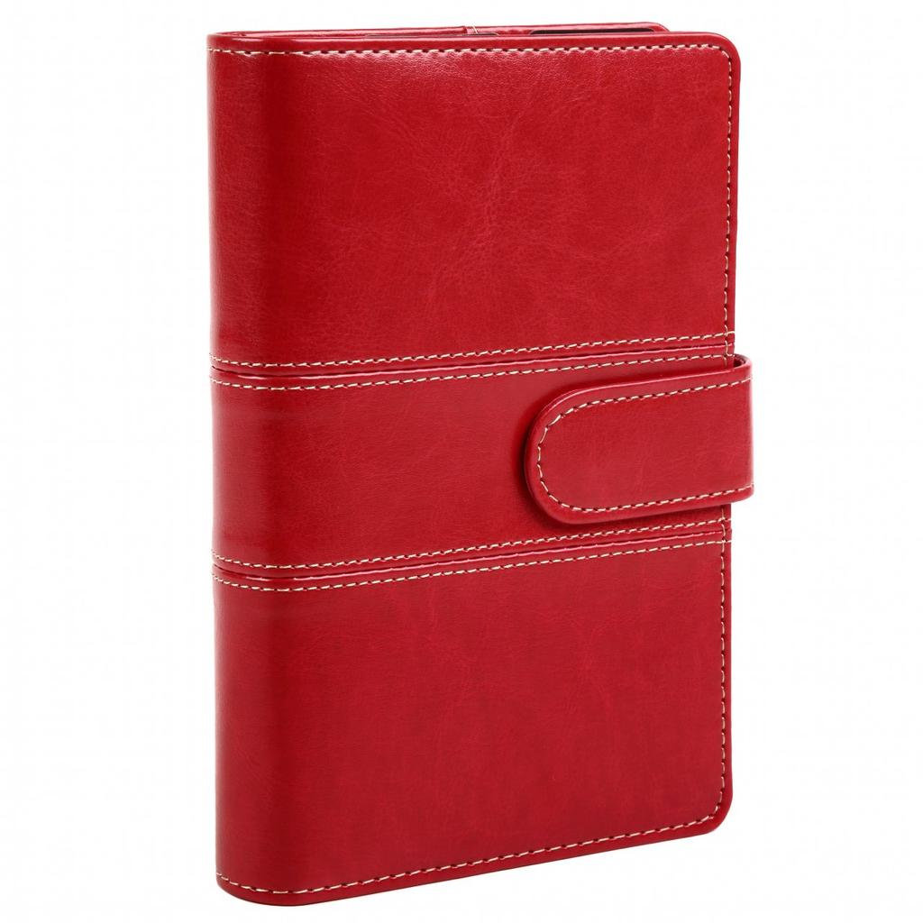 Monobox Japan System Planner, Stitch Series, B6 Bible, Cardinal Red, 10-Piece Refill Set, B6monobizone2-rd