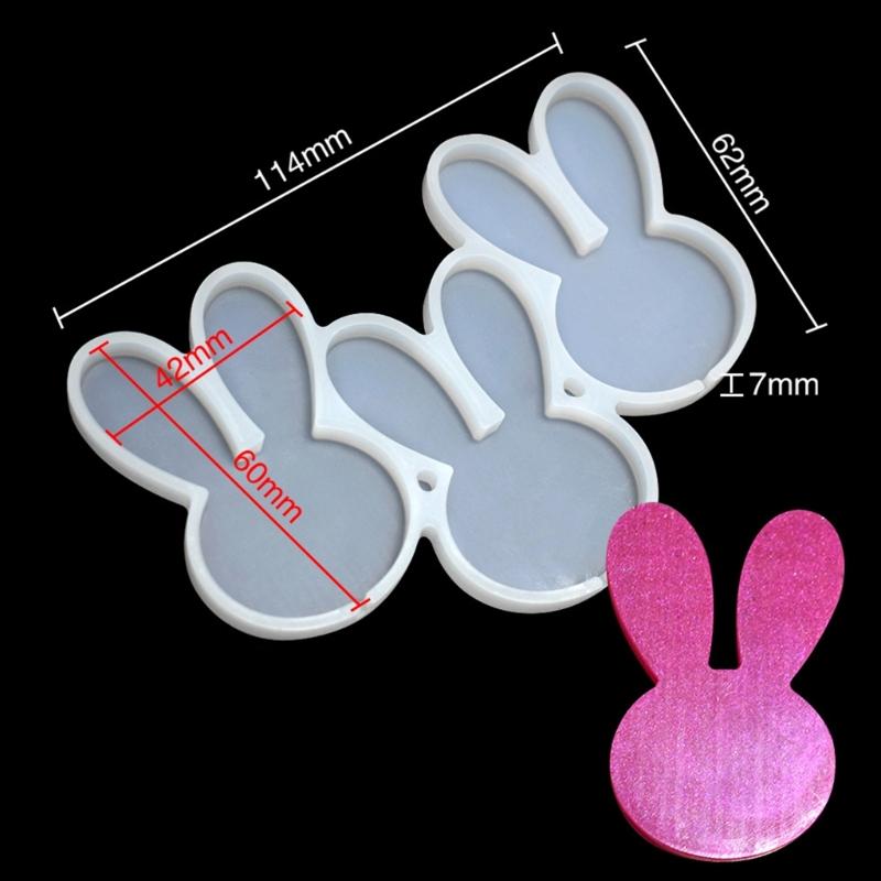 Easter Rabbit Lollipops Candy Mold DIY Cake Pastry Decor Baking Tool Chocolate Dessert Silicone Molds Non-stick