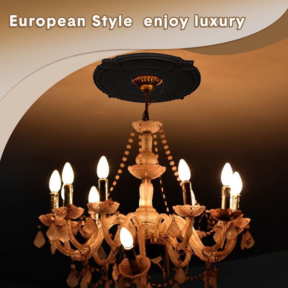 2Pcs 25cm×9.8cm×2cm Decorative Base White/black Ceiling Decorative Base Chandeliers