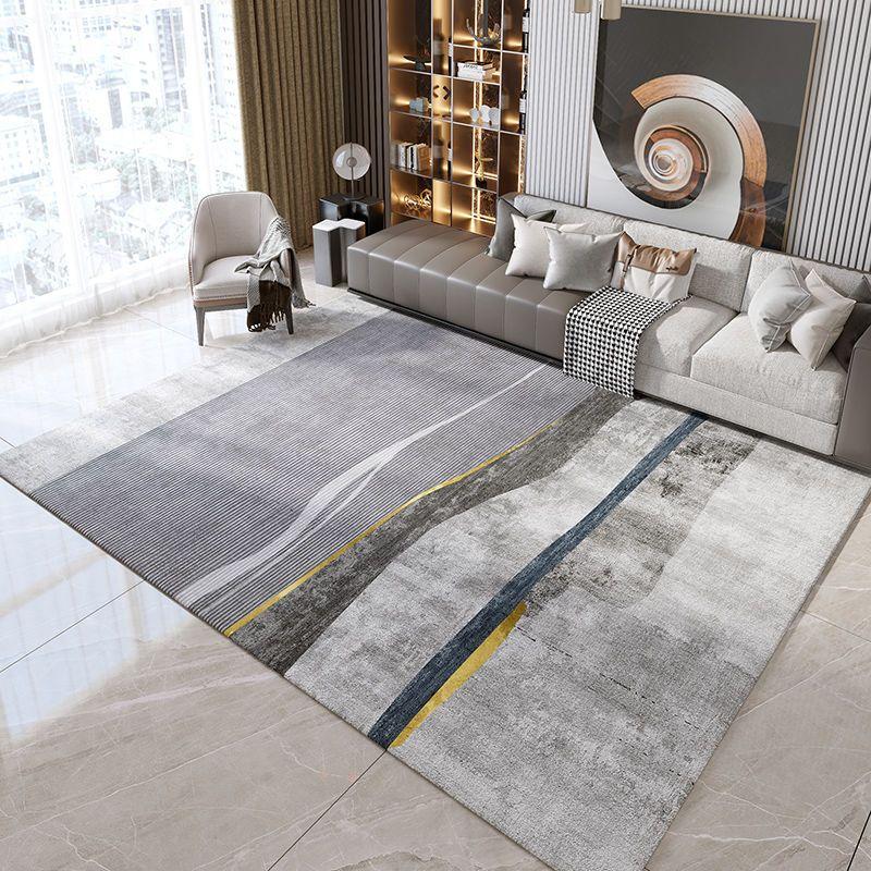 Nordischer grauer Teppich Wohnzimmerdekoration Schlafzimmer Große Fläche Lounge-Teppich Zuhause Kaffeetische Bodenmatten 200x300 Raumdekoration Modern