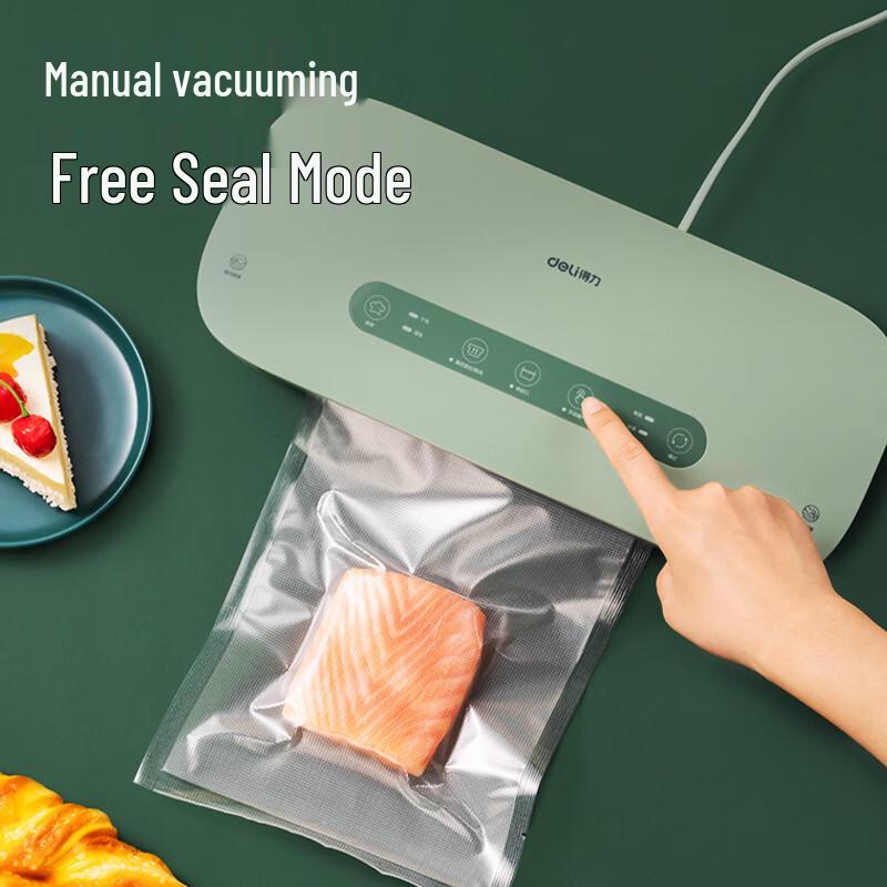 Deli Household Automatic Food Vacuum Sealer CN Plug (adapter Included)