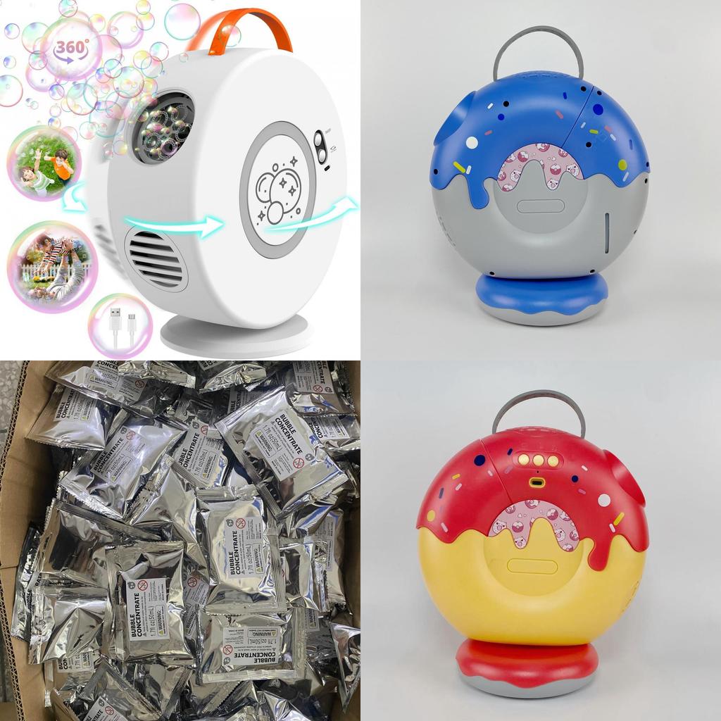 Childrens Automatic Bubble Machine With Multihole Outflow For Indoor And Outdoor Fun
