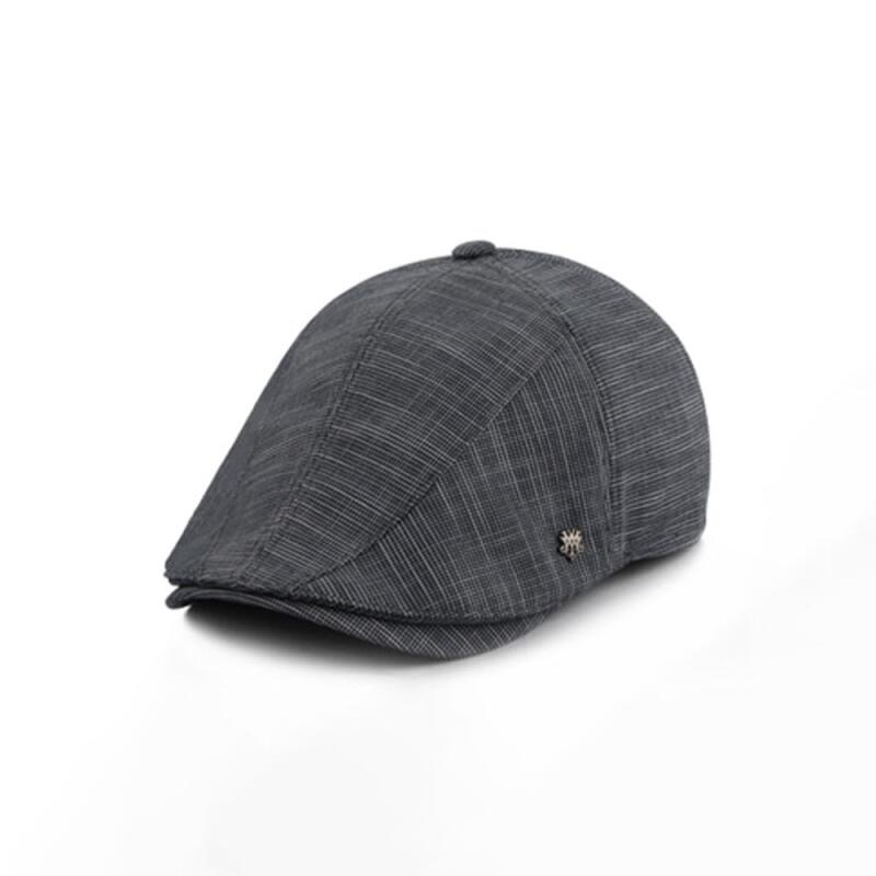 Oversized frill hunting cap, cool and lightweight check cap XL