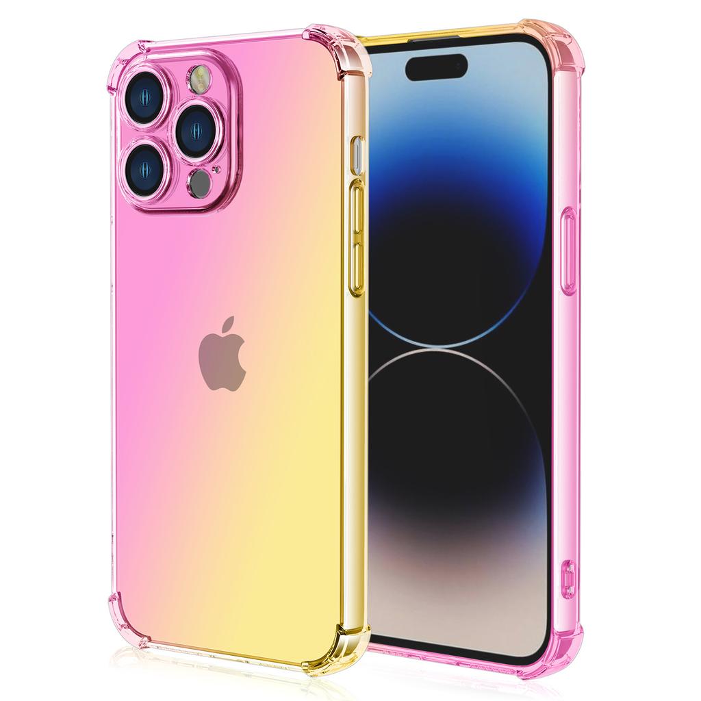 For iPhone 16 Pro Max Case Gradient Color TPU Phone Case Anti-Drop Phone Cover