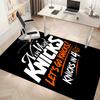 Knicks logo Print Area Rug - Soft, Washable Non-Slip Indoor Mat for Office Chairs, Living Room, Home Office Decorative Rug