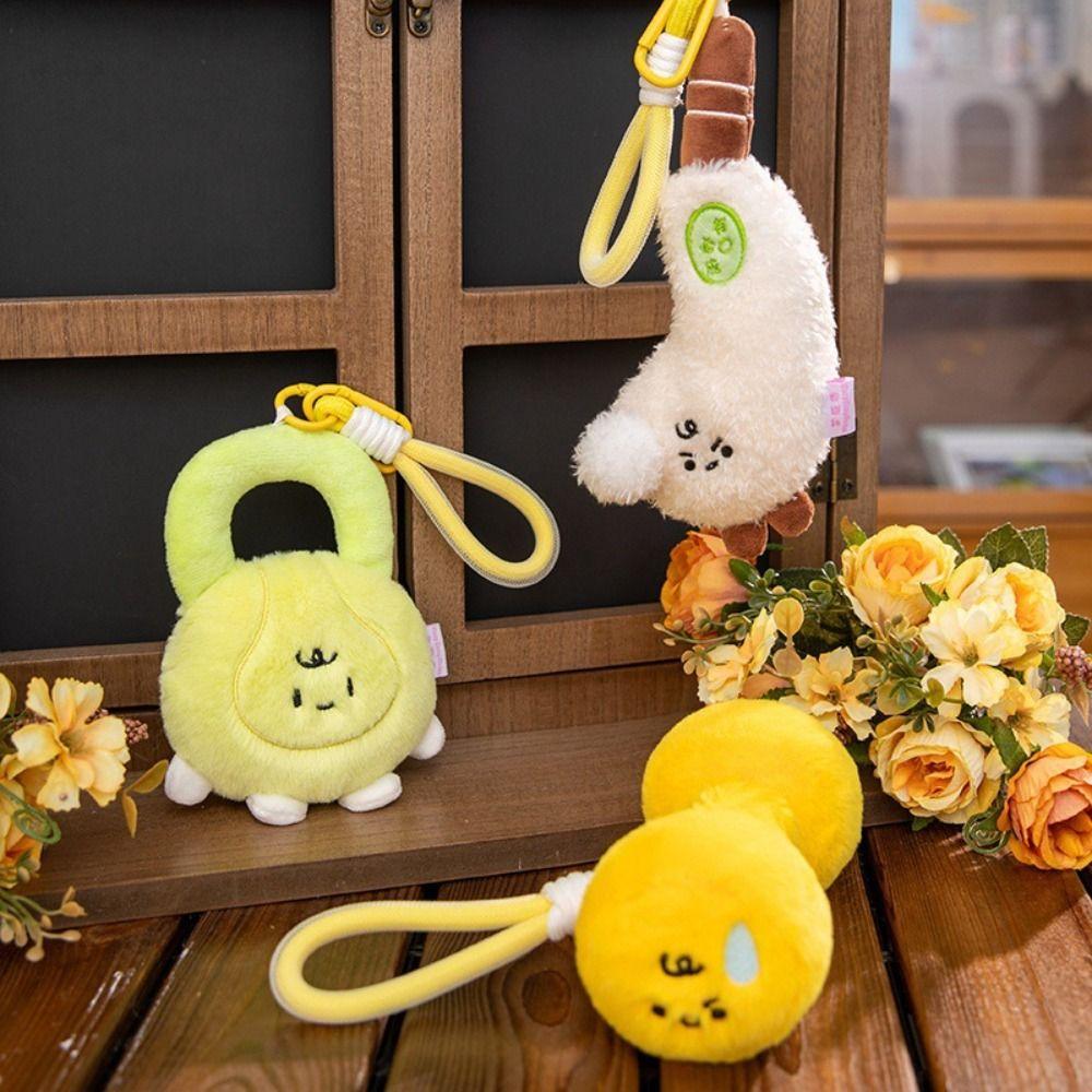 Animal Basketball Plush Pendant Cartoon Golf Plush Doll Cute Dumbbell Plush Toy  Couple