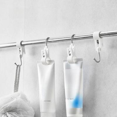 Rohrhaken Küchenclip: Schlagfreie bewegliche Kunststoffklemme mit drehbarem S-Haken