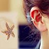 1Pc Fashion Women Starfish/Love Ear Clip Ear Stud Earrings Jewelry